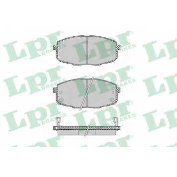 Колодки тормозные дисковые для HYUNDAI i30 CW(FD), i30(FD) / KIA CARENS(FJ), CEED(ED), PRO CEED(ED) <b>LPR 05P1375 / 23966</b>