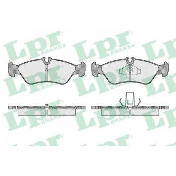 Колодки тормозные дисковые для MERCEDES SPRINTER(903) <b>LPR 05P1611 / 23901</b>