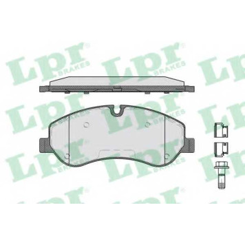 Колодки тормозные дисковые для FORD TOURNEO CUSTOM, TRANSIT CUSTOM, TRANSIT <b>LPR 05P1786 / 25602</b>