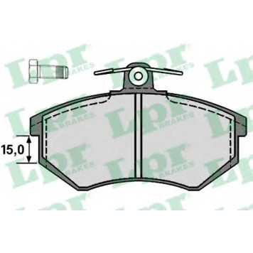 Колодки тормозные дисковые для AUDI 100, 200, 80, 90, COUPE / VW CORRADO, PASSAT <b>LPR 05P216 / 20669</b>