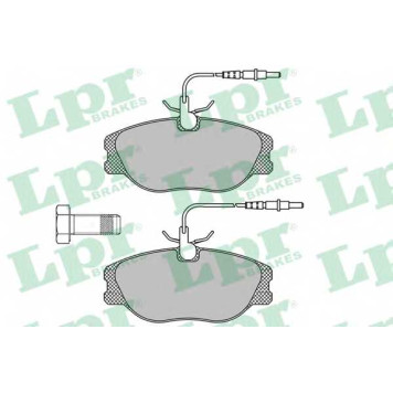 Колодки тормозные дисковые для CITROEN EVASION, JUMPY / FIAT SCUDO, ULYSSE / LANCIA ZETA / PEUGEOT 806, EXPERT <b>LPR 05P498 / 21802</b>