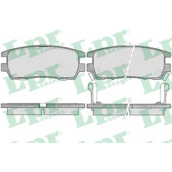 Колодки тормозные дисковые для MITSUBISHI L 400 / SPACE GEAR, L 400, PAJERO, SIGMA <b>LPR 05P518 / 21840</b>