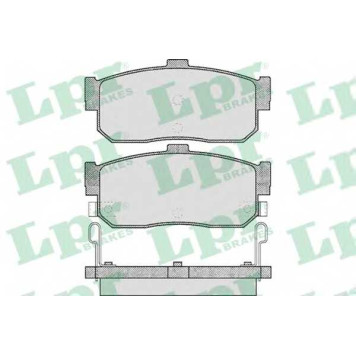 Колодки тормозные дисковые для INFINITI G20 / NISSAN 100 NX, ALMERA, AVENIR, CEFIRO, EXPERT, MAXIMA QX, MAXIMA, PULSAR, SENTRA, SUNNY, TSUBAME <b>LPR 05P602 / 21713</b>