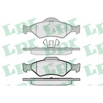 Колодки тормозные дисковые для FORD COURIER, FIESTA(J3#,J5#,JA#,JB#,JV#), KA(RB#) / MAZDA 121(JASM,JBSM) <b>LPR 05P795 / 23200</b>