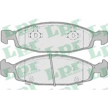 Колодки тормозные дисковые для JEEP CHEROKEE(XJ), GRAND CHEROKEE(WG,WJ) <b>LPR 05P840 / 23631</b>
