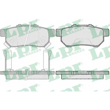 Колодки тормозные дисковые для HONDA CIVIC(EG,EH), CRX(EG,EH) <b>LPR 05P991 / 21738</b>