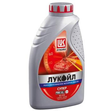 Масло моторное полусинтетическое 1л 10w40 SG/CD ЛУКОИЛ Супер 19191