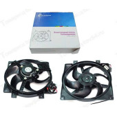 Вентилятор охл 1117-1119, ВАЗ 2123 эл ( 6 лоп.) в сборе, с резистором <b>LUZAR LFK 0118</b>