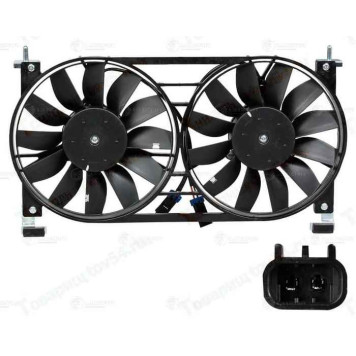 Вентилятор радиатора охлаждения двигателя ВАЗ 21214 Urban FL с кожухом <b>LUZAR LFK 0128</b>