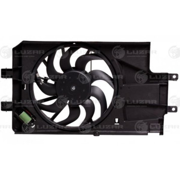 Вентилятор охлаждения двигателя ВАЗ 2190 Гранта с кожухом <b>LUZAR LFK 0194</b>-1