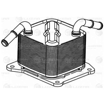 Радиатор масляный Lada Vesta (15-), Nissan Juke (10-) 1.6i <b>LUZAR LOC 0101</b>-2