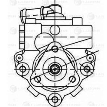 Насос ГУР ВАЗ 2123 Нива Шевроле <b>LUZAR LPS 0101</b>-2