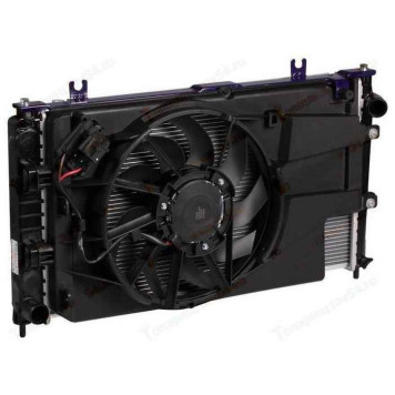 Радиатор охлаждения ВАЗ 2190 Гранта блок (радиатор+кондиционер+вентилятор) тип KDAC <b>LUZAR LRK 0194</b>