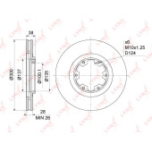 Диск тормозной передний (300x28) подходит для NISSAN Pathfinder(R50) 3.2D-3.5 97-04 / Pick Up(D22) 2.4-3.3 98> <b>LYNXAUTO BN-1110</b>