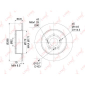 Диск тормозной задний (288x10) подходит для TOYOTA Camry(V20) 2.2-2.5 96-01 / Harrier 2.2-3.0 98-03 / Higlander 2.4-3.0 00-07, LEXUS RX300 00-03 <b>LYNXAUTO BN-1148</b>