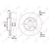 Диск тормозной передний (275x25) подходит для TOYOTA RAV 4 II 1.8-2.4 00-05 <b>LYNXAUTO BN-1160</b>