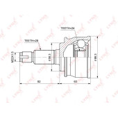 Шрус наружный <b>LYNXAUTO CO-3869</b>