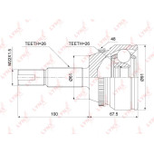 Шрус наружный TOYOTA Camry(V40) 2.4 06-11 <b>LYNXAUTO CO-3906A</b>