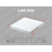 Фильтр салонный подходит для HONDA City(GM) 08> / Jazz(GD-GK) 02> / HR-V 14> / Insight 09> <b>LYNXAUTO LAC-524</b>