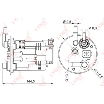Фильтр топливный LYNX LF-979M