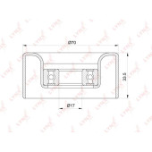 Ролик натяжного механизма / приводной подходит для TOYOTA Land Cruiser Prado(120/150) 2.7 02> / Hiace 2.7 03-13 / Hilux 2.7 02-09 <b>LYNXAUTO PB-5380</b>