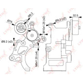 Натяжитель ремня LYNXauto PT-3264