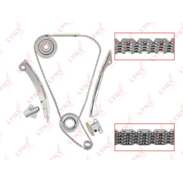 Комплект цепи грм подходит для NISSAN Qashqai(J10) 2.0 07-13 / X-Trail(T31) 2.0 07-13 (для двс MR) <b>LYNXAUTO TK-0029</b>
