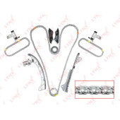 Комплект цепи грм подходит для TOYOTA Camry(V40/V50) 3.5 08> / Harrier 3.5 05-08 / Highlander II 3.5 07> / Avalon 3.5 05-12 / Crown 3.0 03-08, LEXUS ES350 06-12 / GS250-300 05> / IS250 II- <b>LYNXAUTO TK-0060</b>