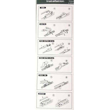 Щетка стеклоочистителя бескаркасная LYNXauto XF530-3