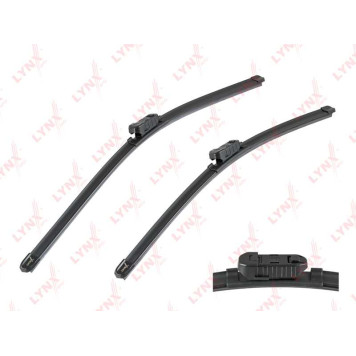 Бескаркасные щетки стеклоочистителя, комплект 530мм+480мм подходит для VW Tiguan 08>, LAND ROVER Range Rover Evoque 11> <b>LYNXAUTO XF6053P</b>