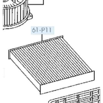 Фильтр салона M2 Cabin M2MZD09K угольный = AC-401E