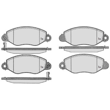 Колодки тормозные FORD TRANSIT 00-06 передние <b>MAFF 7.757.0</b>