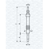Свеча накаливания MAGNETI MARELLI UC19A / 062900014304