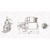 Стартер 12V 1.1kW MB W211/W212/S211/S212 2.0/2.5 02> <b>MAGNETI MARELLI 063721283010</b>