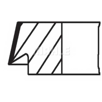 Комплект поршневых колец MAHLE ORIGINAL 081 RS 00106 0N0-2