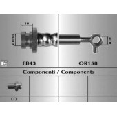 Шланг тормозной передн. лев. Nissan Cube 10- <b>MALO 80815</b>