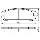 Колодки тормозные дисковые к-т Subaru Isuzu <b>МАРКОН 11500150</b>
