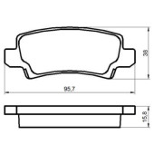 Колодки тормозные дисковые к-т Toyota Corolla <b>МАРКОН 14100158</b>