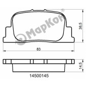 Колодки тормозные <b>МАРКОН 14500145</b>