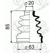 MARUICHI 71424 - пыльник ШРУСа FB2069