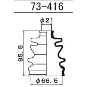MARUICHI 73416 - пыльник ШРУСа FB2017