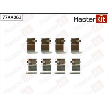 Комплект установочный тормозных колодок MITSUBISHI Lancer VI 95-03 <b>MASTERKIT 77AA063</b>