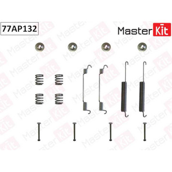Комплект установочный тормозных колодок FORD Transit Tourneo 06- <b>MASTERKIT 77AP132</b>