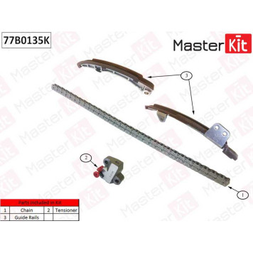 Комплект цепи грм TOYOTA 1NZ-FE,2NZ-FE   <b>MASTERKIT 77B0135K</b>