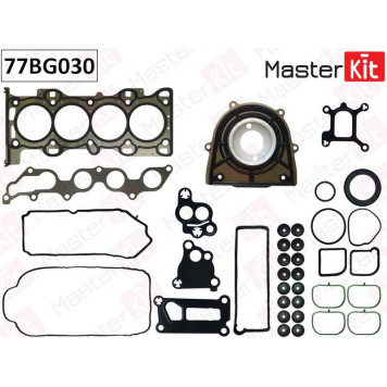 Полный комплект прокладок двс Mazda 6/Ford Mondeo 2.0-2.2i L3/LFF7 02- <b>MASTERKIT 77BG030</b>