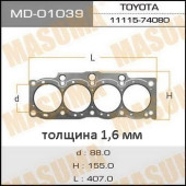 Прокладка голов.блока 'Masuma' 5S-FE <b>MASUMA MD-01039</b>