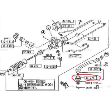 Пыльник рулевого наконечника Mazda S08332279-1