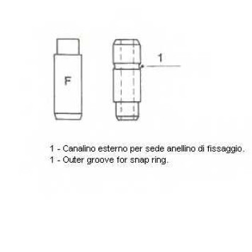Направляющая втулка клапана METELLI 01-2327