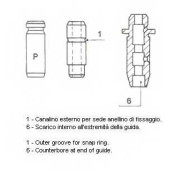 Направляющая втулка клапана METELLI 01-S2755