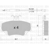Колодки тормозные дисковые для PEUGEOT 205, 309 / RENAULT 11, 18, 19, 20, 21, 25, 30, 9, CLIO, ESPACE, EXPRESS, FUEGO, MEGANE, RAPID, SUPER 5, THALIA <b>METELLI 22-0120-0K</b>